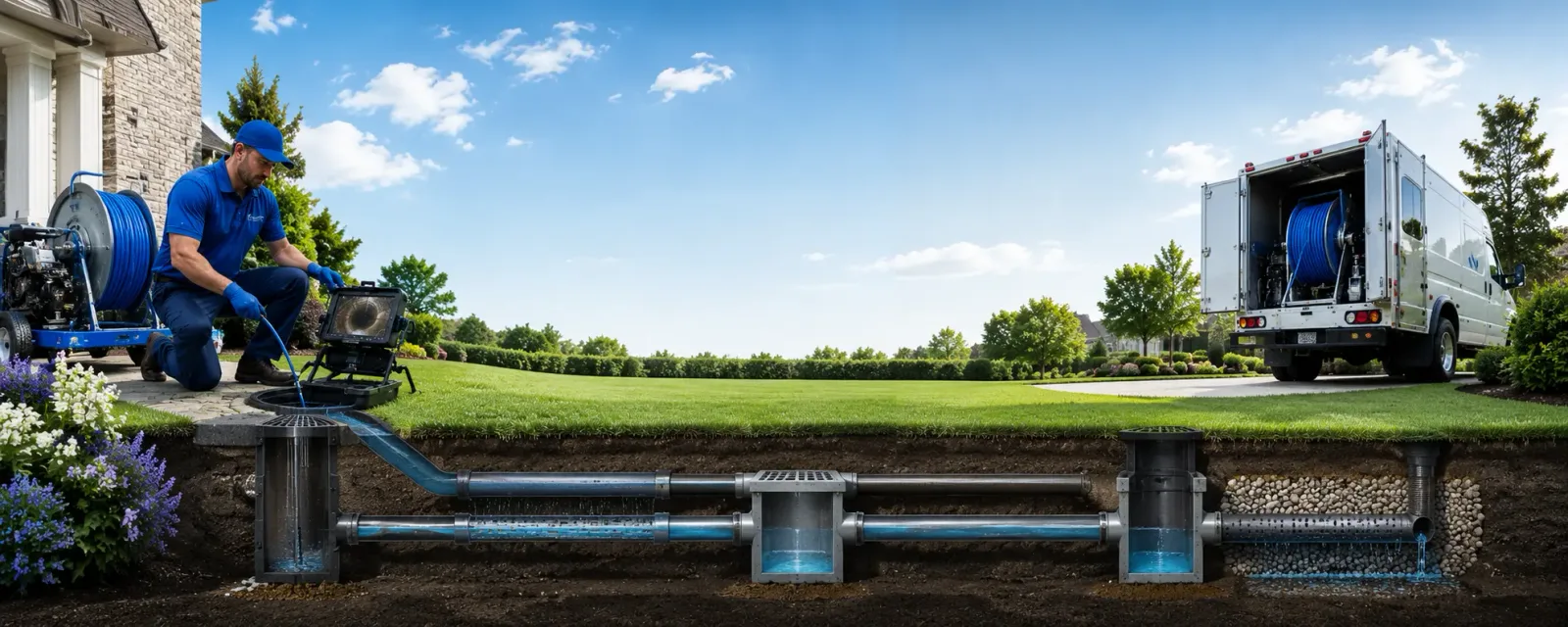 Outdoor drain cleaning information for Rudolph, WI